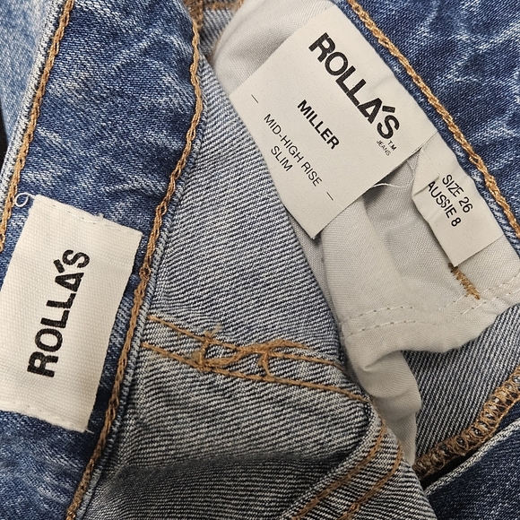 38 ROLLA'S MILLER SKINNY SIOXIE WORN DISTRESSED JEANS WOMEN'S SIZE 26 - Picture 12 of 14